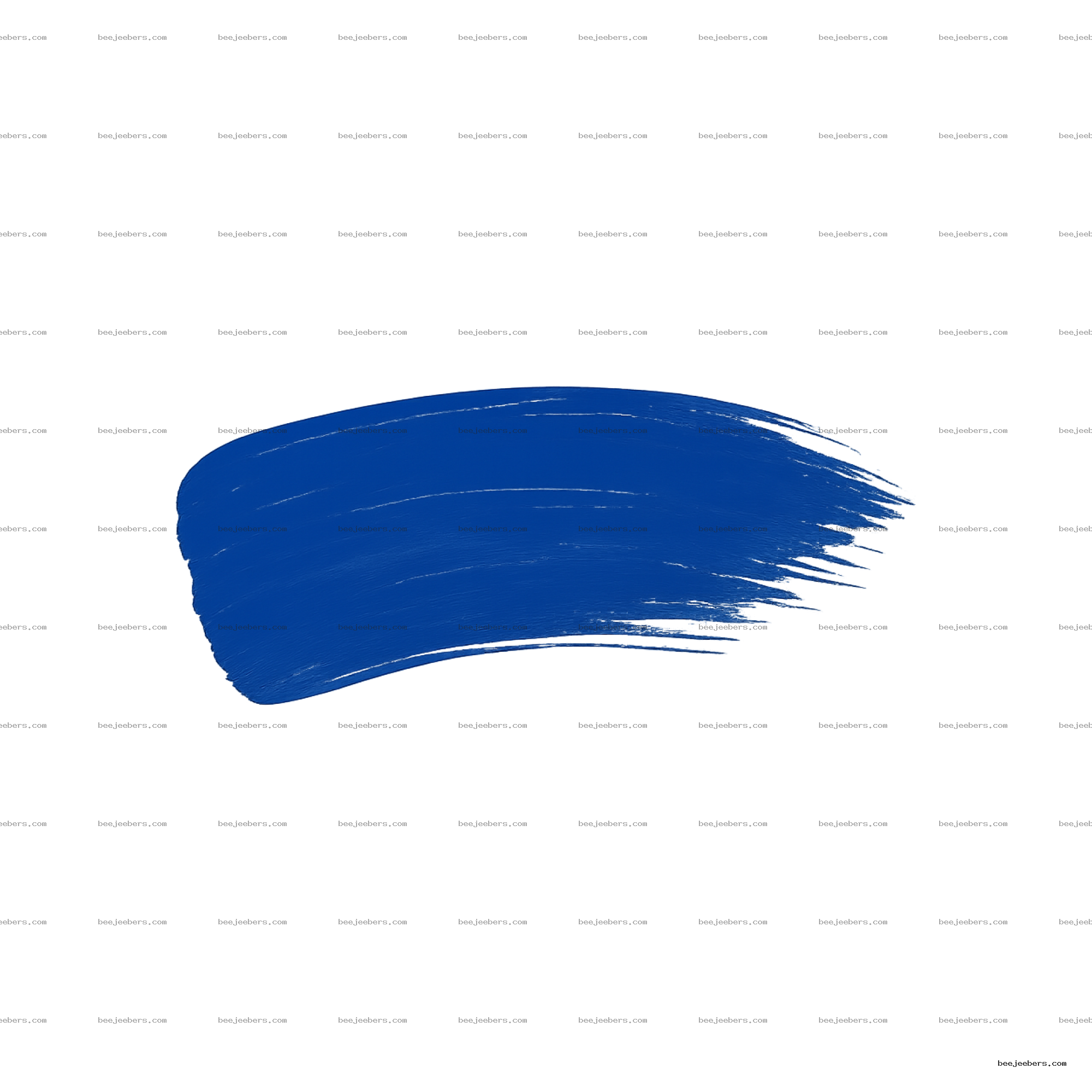 Clean blue paint stroke with transparent background in vector style