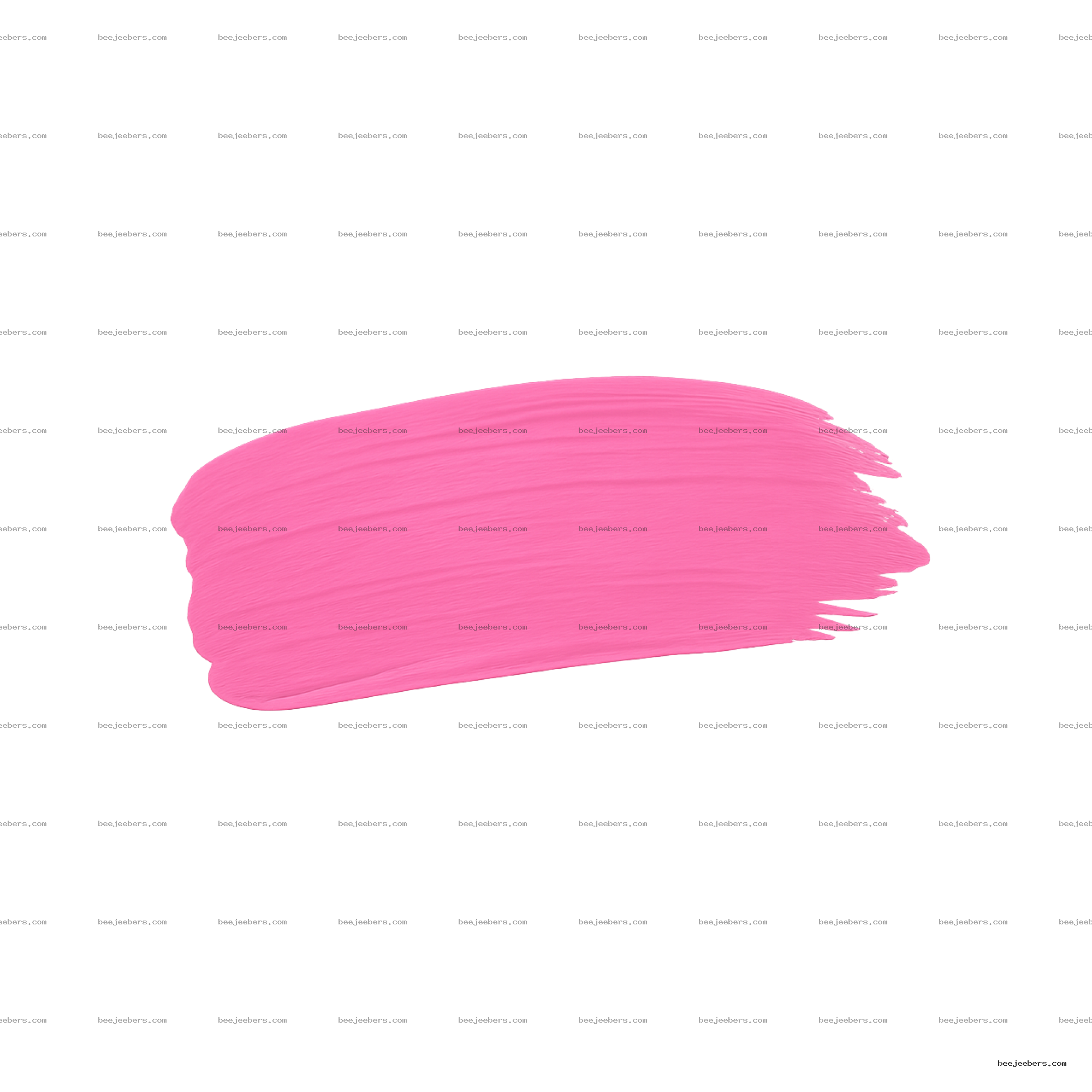 Pink paint brush stroke with textured edges on transparent background