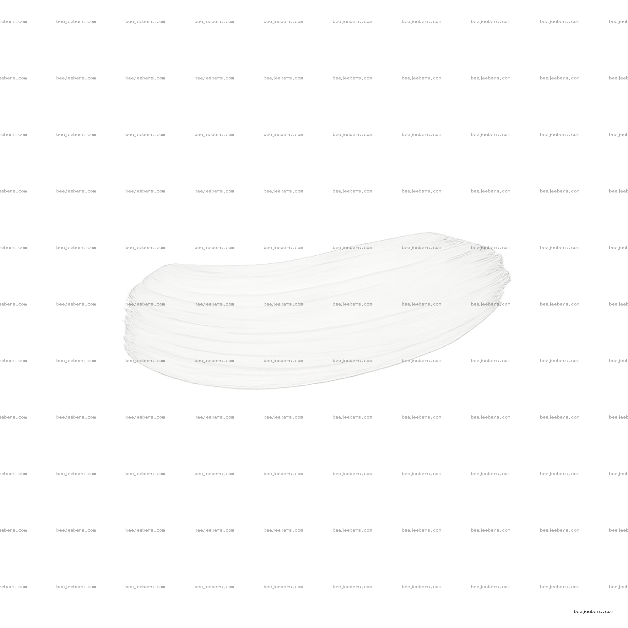 Clean white brush stroke PNG with visible texture on transparent background