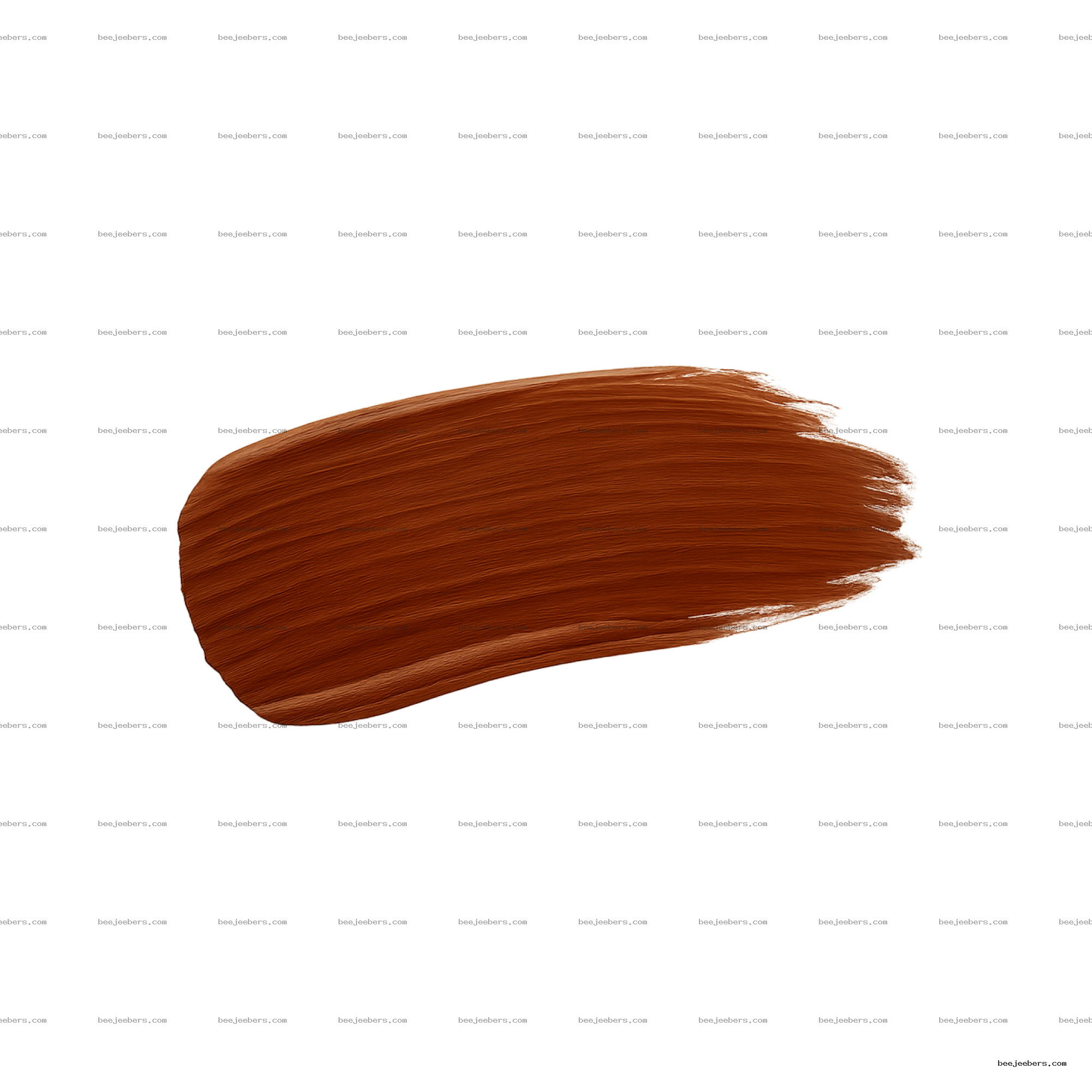 Brown paint brush stroke clipart with visible brush texture on transparent background