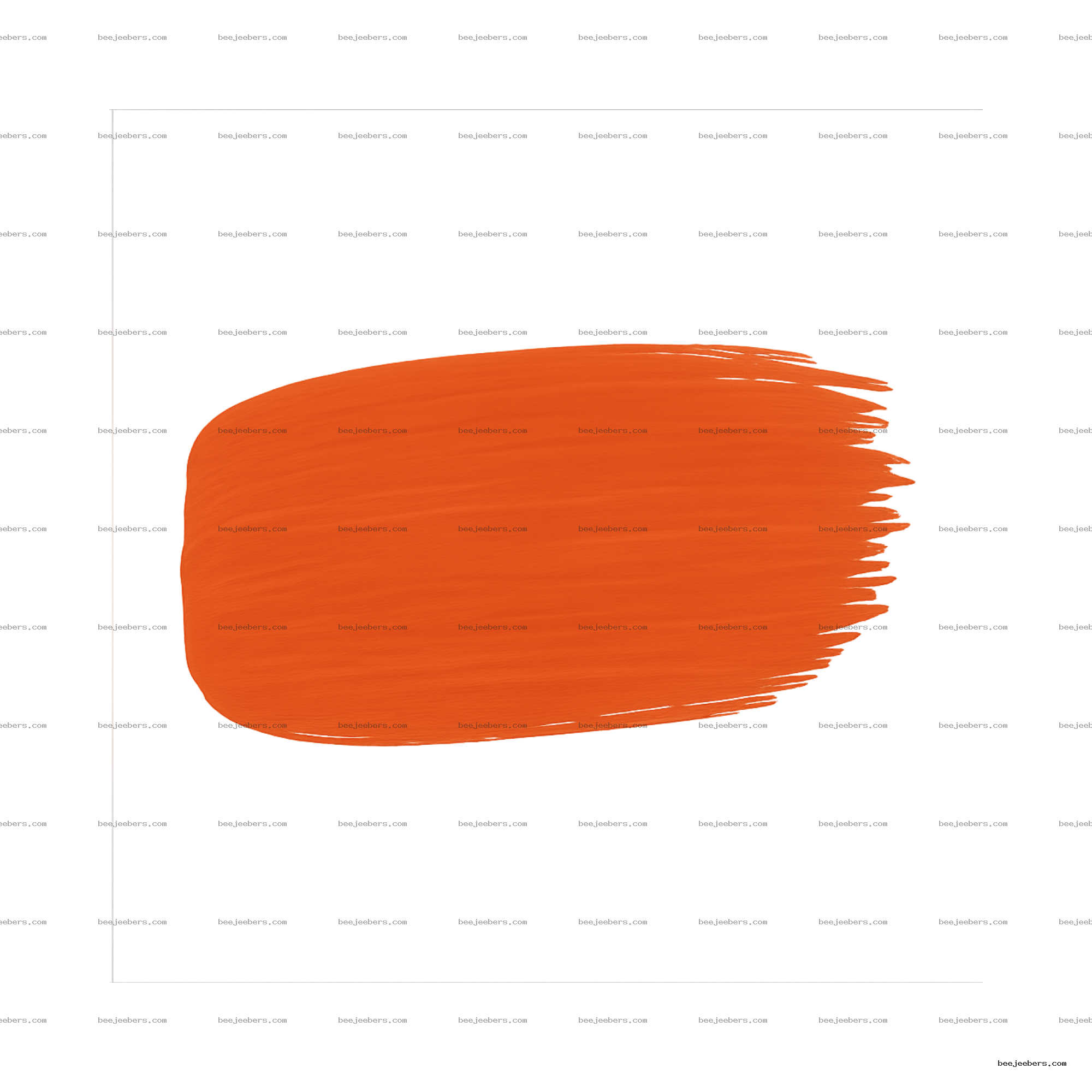 Orange paint brush stroke digital PNG with transparent background for design and crafts