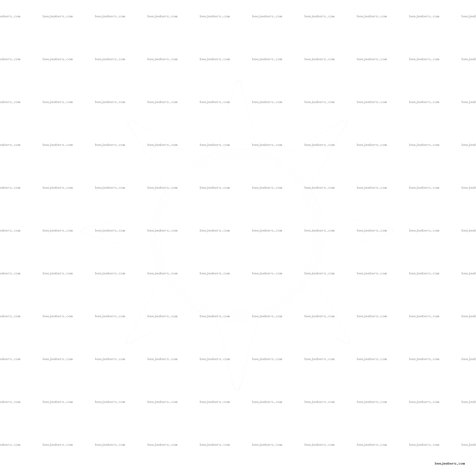 Clean white sun icon with pointed rays on transparent background