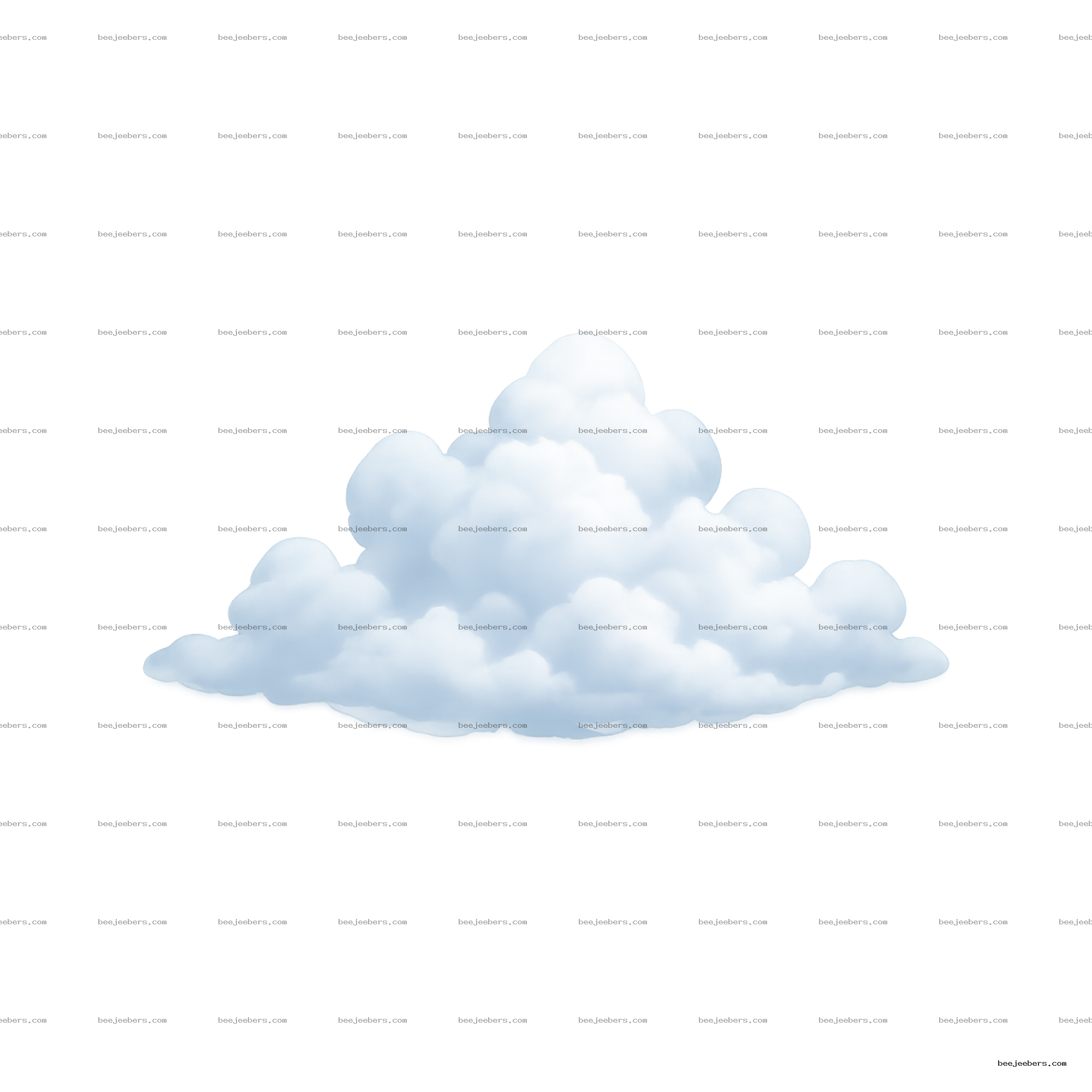 Realistic soft white clouds PNG with transparent background for digital design and crafts