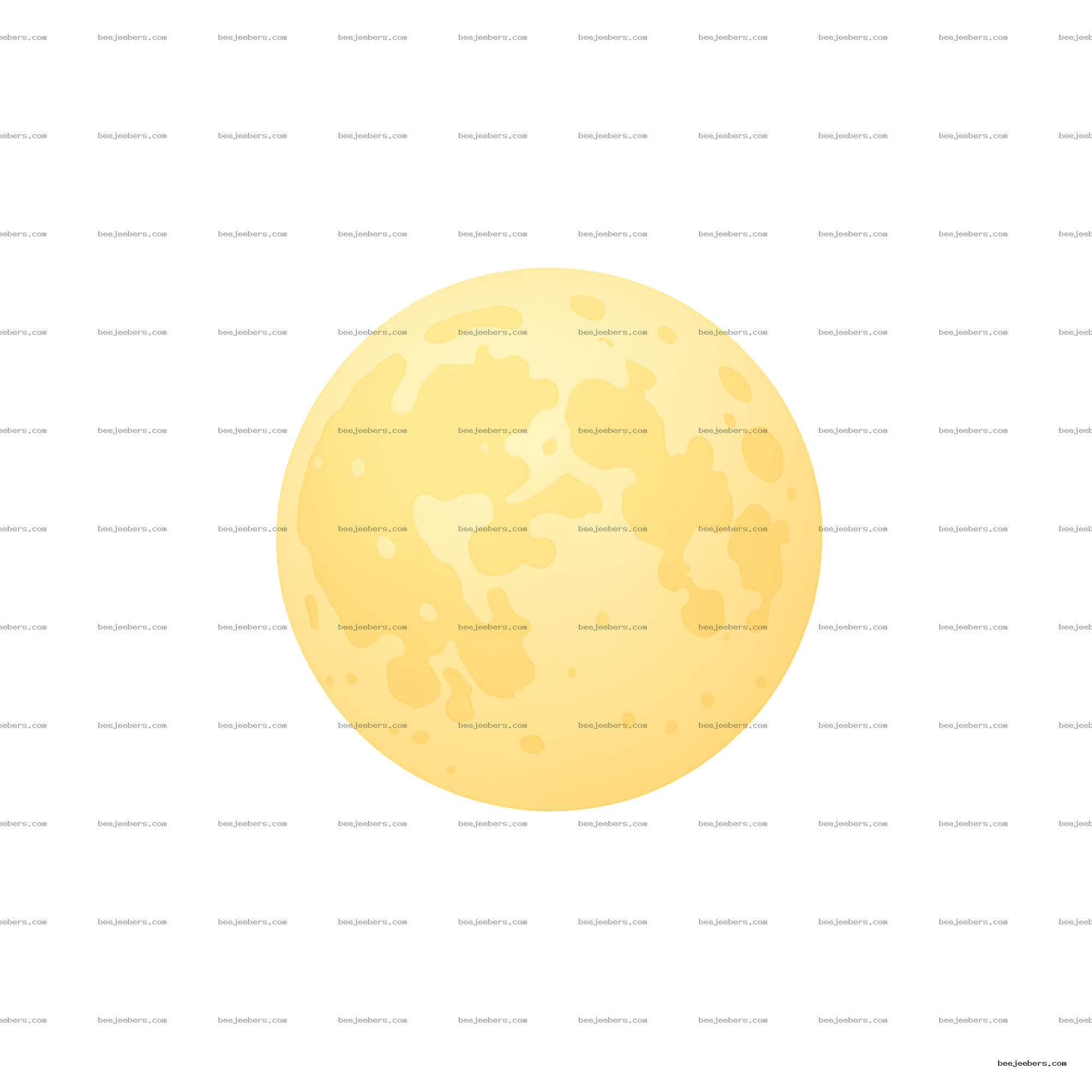 Bright glowing full moon vector with craters on transparent background PNG