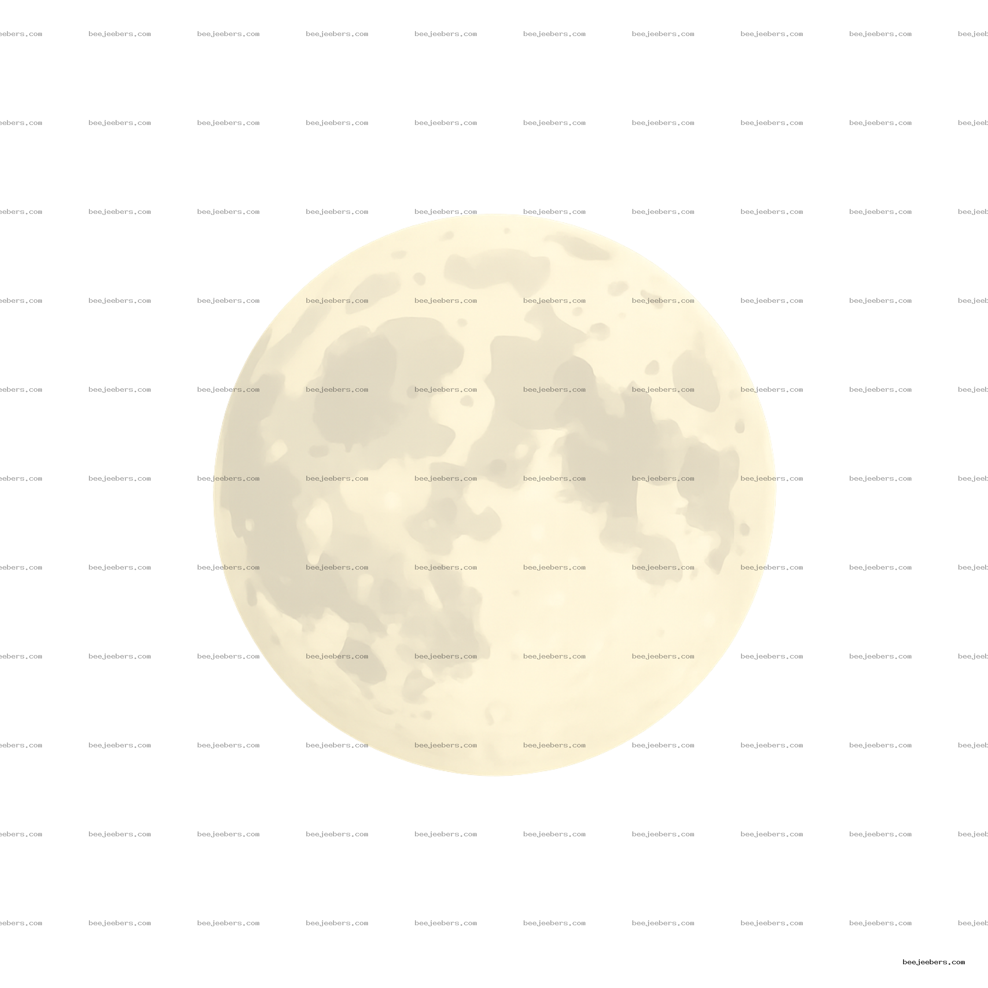 Clean vector illustration of a full moon with crater details on a transparent background
