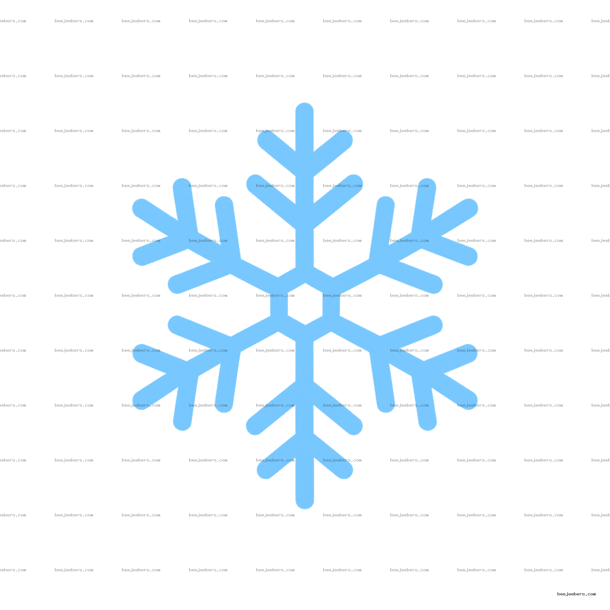 Blue vector snowflake with transparent background for winter and holiday designs