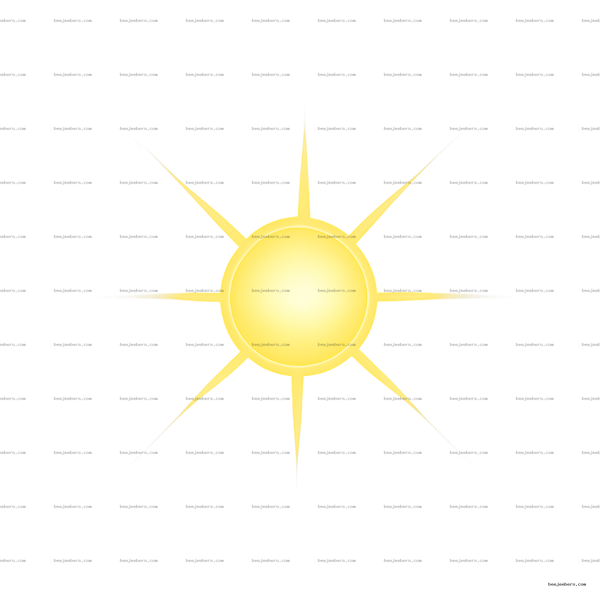 Bright yellow sun flare with sharp rays transparent PNG for design and photo editing