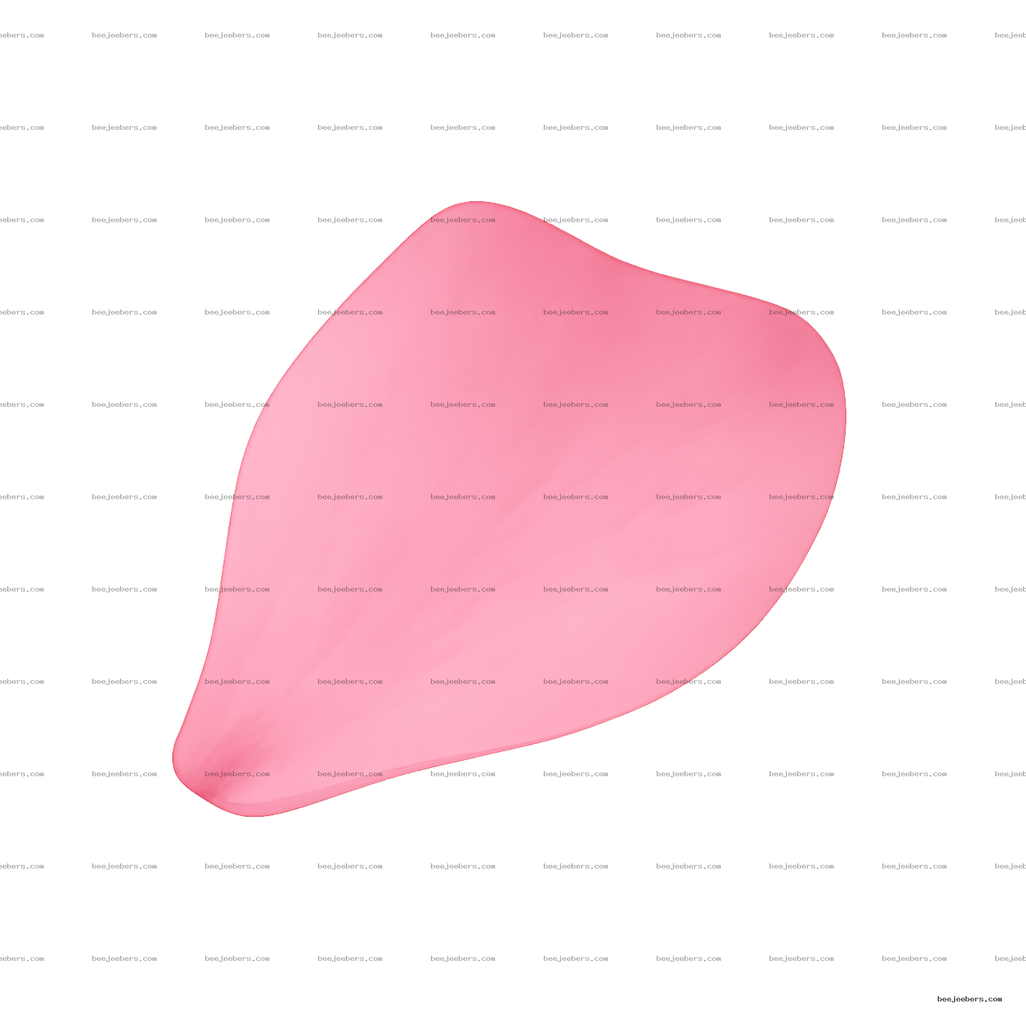 Isolated pink rose petal digital PNG with smooth gradient and transparent background